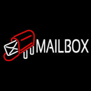 White Mailbox Red Logo Handmade Art Neon Sign