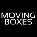 White Moving Boxes Block 1 Handmade Art Neon Sign