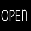 White Open Handmade Art Neon Sign