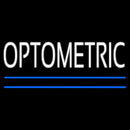 White Optometric Blue Lines Handmade Art Neon Sign