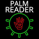 White Palm Reader With Logo Handmade Art Neon Sign