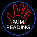 White Palm Reading Border Handmade Art Neon Sign