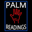 White Palm Readings With Palm Handmade Art Neon Sign