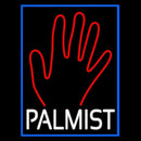 White Palmist Red Palm Handmade Art Neon Sign