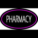 White Pharmacy Pink Oval Border Handmade Art Neon Sign