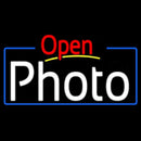 White Photo With Open 4 Handmade Art Neon Sign