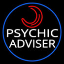 White Psychic Advisor With Logo Handmade Art Neon Sign