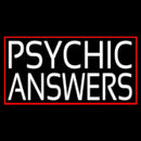 White Psychic Answers Handmade Art Neon Sign