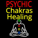 White Psychic Chakras Healing Handmade Art Neon Sign