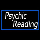 White Psychic Reading With Border Handmade Art Neon Sign