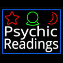 White Psychic Readings And Border Handmade Art Neon Sign