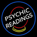 White Psychic Readings Crystal Handmade Art Neon Sign