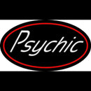 White Psychic Red Border Handmade Art Neon Sign