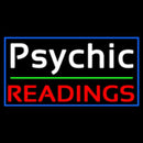 White Psychic Red Readings With Border Handmade Art Neon Sign