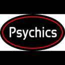 White Psychics With Oval Handmade Art Neon Sign