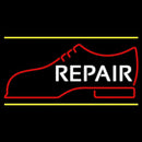 White Repair Shoe Logo Handmade Art Neon Sign