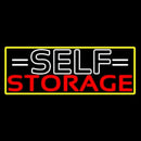 White Self Storage Block With Border Handmade Art Neon Sign