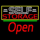 White Self Storage Block With Open 2 Handmade Art Neon Sign