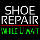 White Shoe Repair Green While You Wait Handmade Art Neon Sign