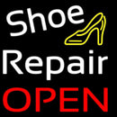 White Shoe Repair With Sandal Open Handmade Art Neon Sign