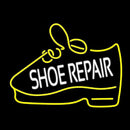 White Shoe Repair Yellow Shoe Handmade Art Neon Sign