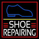 White Shoe Repairing Handmade Art Neon Sign
