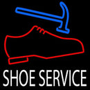 White Shoe Service Handmade Art Neon Sign