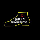 White Shoe Service Repair Handmade Art Neon Sign
