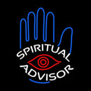 White Spiritual Advisor Handmade Art Neon Sign