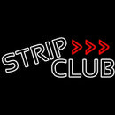 White Strip Club Handmade Art Neon Sign