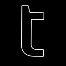 White T Handmade Art Neon Sign