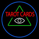 White Tarot Cards Logo Handmade Art Neon Sign