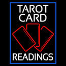 White Tarot Cards Readings Handmade Art Neon Sign