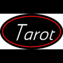 White Tarot Red Border Handmade Art Neon Sign