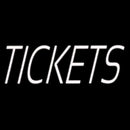 White Tickets Handmade Art Neon Sign