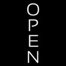 White Vertical Handmade Art Neon Sign