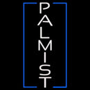 White Vertical Palmist Handmade Art Neon Sign