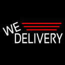 White We Deliver Handmade Art Neon Sign