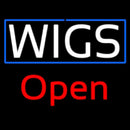White Wigs Red Open Handmade Art Neon Sign