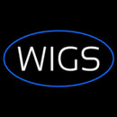 Wigs Oval Blue Handmade Art Neon Sign