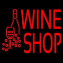 Wine Shop With Bottle And Glass Handmade Art Neon Sign