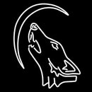 Wolf With Moon Handmade Art Neon Sign