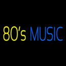 Yellow 80s Blue Music Handmade Art Neon Sign