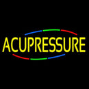 Yellow Acupressure Handmade Art Neon Sign