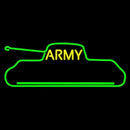 Yellow Army Handmade Art Neon Sign