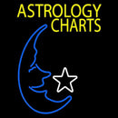 Yellow Astrology Charts Handmade Art Neon Sign