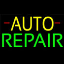 Yellow Auto Green Repair Block Handmade Art Neon Sign