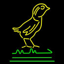 Yellow Bird Logo Handmade Art Neon Sign