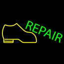 Yellow Boot Green Repair Handmade Art Neon Sign