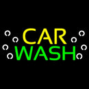 Yellow Car Green Wash Handmade Art Neon Sign